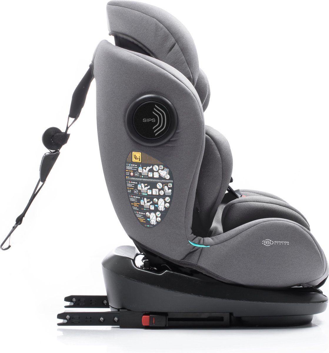 Babyauto Torna I-Size autostoel groep 1/2/3 moon grey