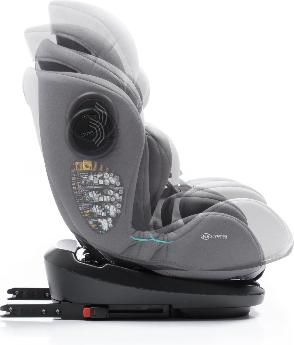 Babyauto Torna I-Size autostoel groep 1/2/3 moon grey