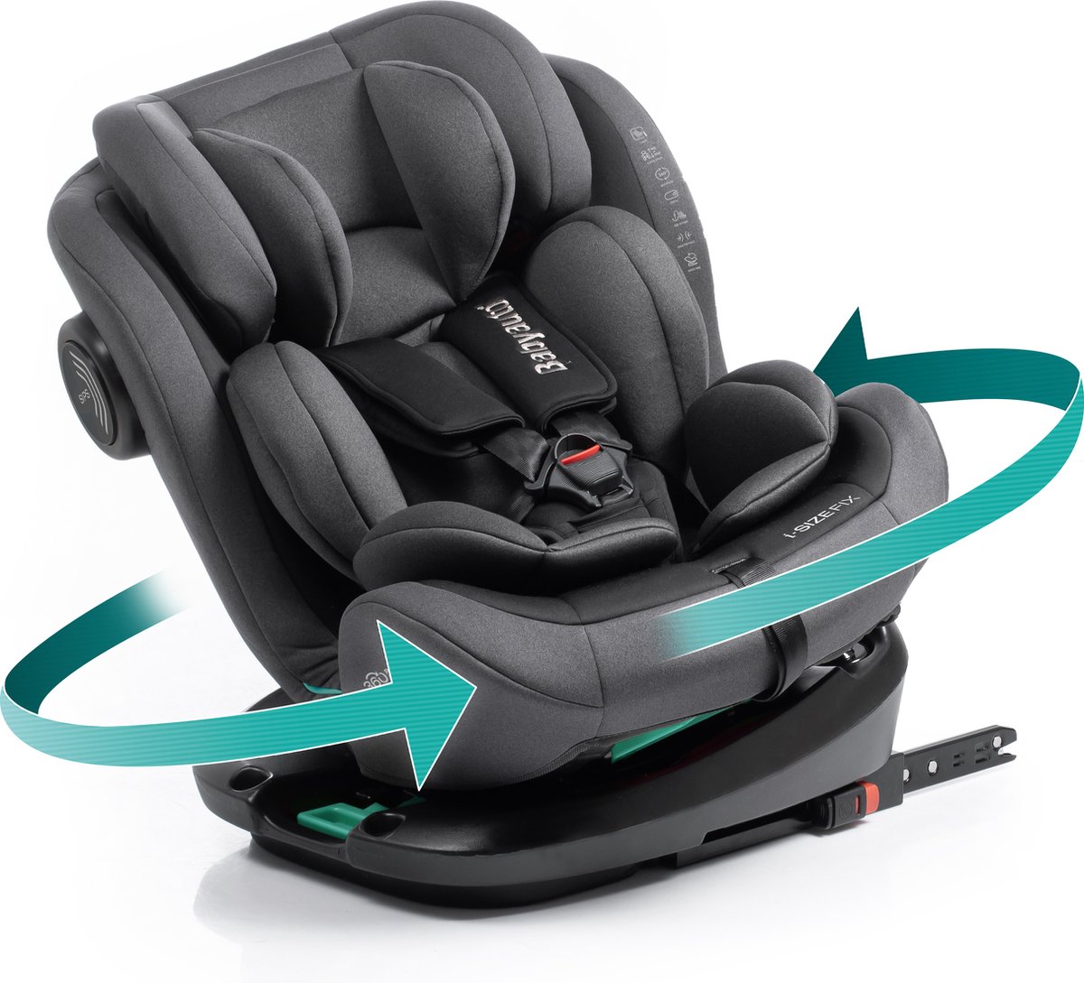 Babyauto Torna I-Size Autostoel Stone Grey 0-36 kg 0-12 jaar