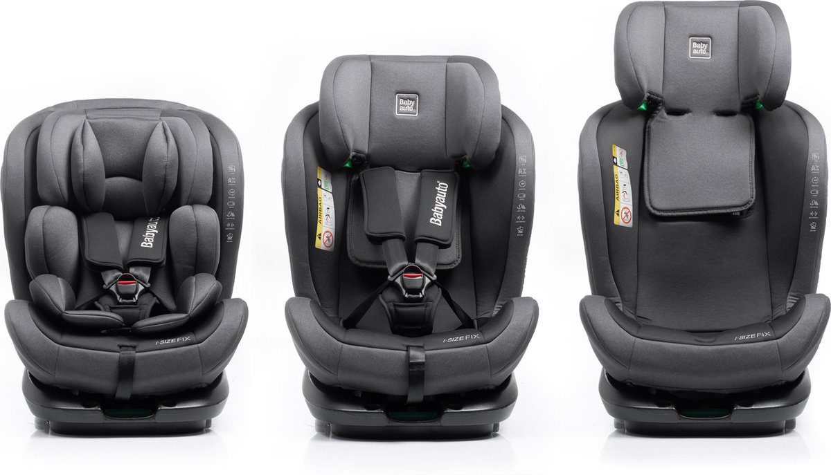 Babyauto Torna I-Size Autostoel Stone Grey 0-36 kg 0-12 jaar