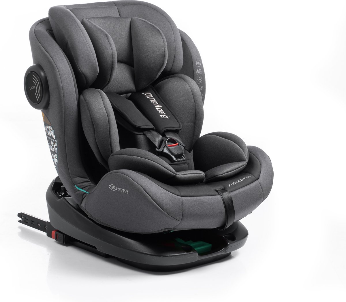 Babyauto Torna I-Size Autostoel Stone Grey 0-36 kg 0-12 jaar