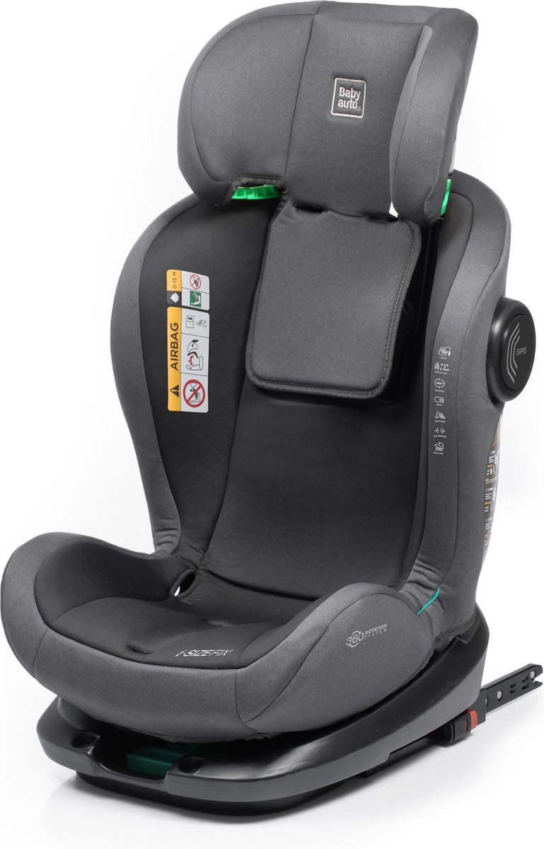 Babyauto Torna I-Size Autostoel Stone Grey 0-36 kg 0-12 jaar