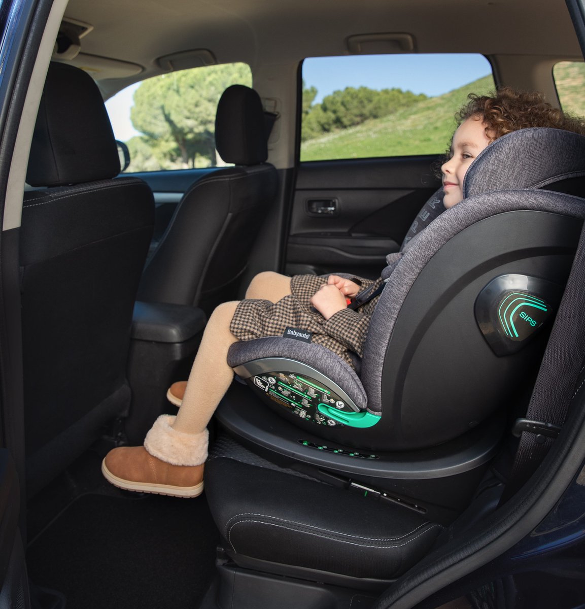 Babyauto Xperta i-Size 360° Autostoel Grijs