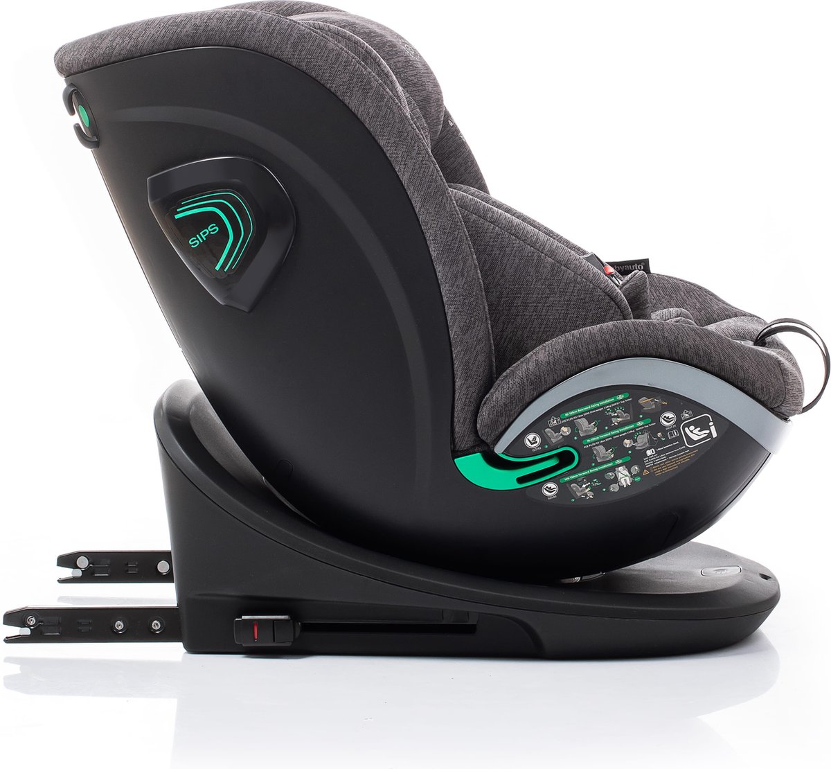 Babyauto Xperta i-Size 360° Autostoel Grijs