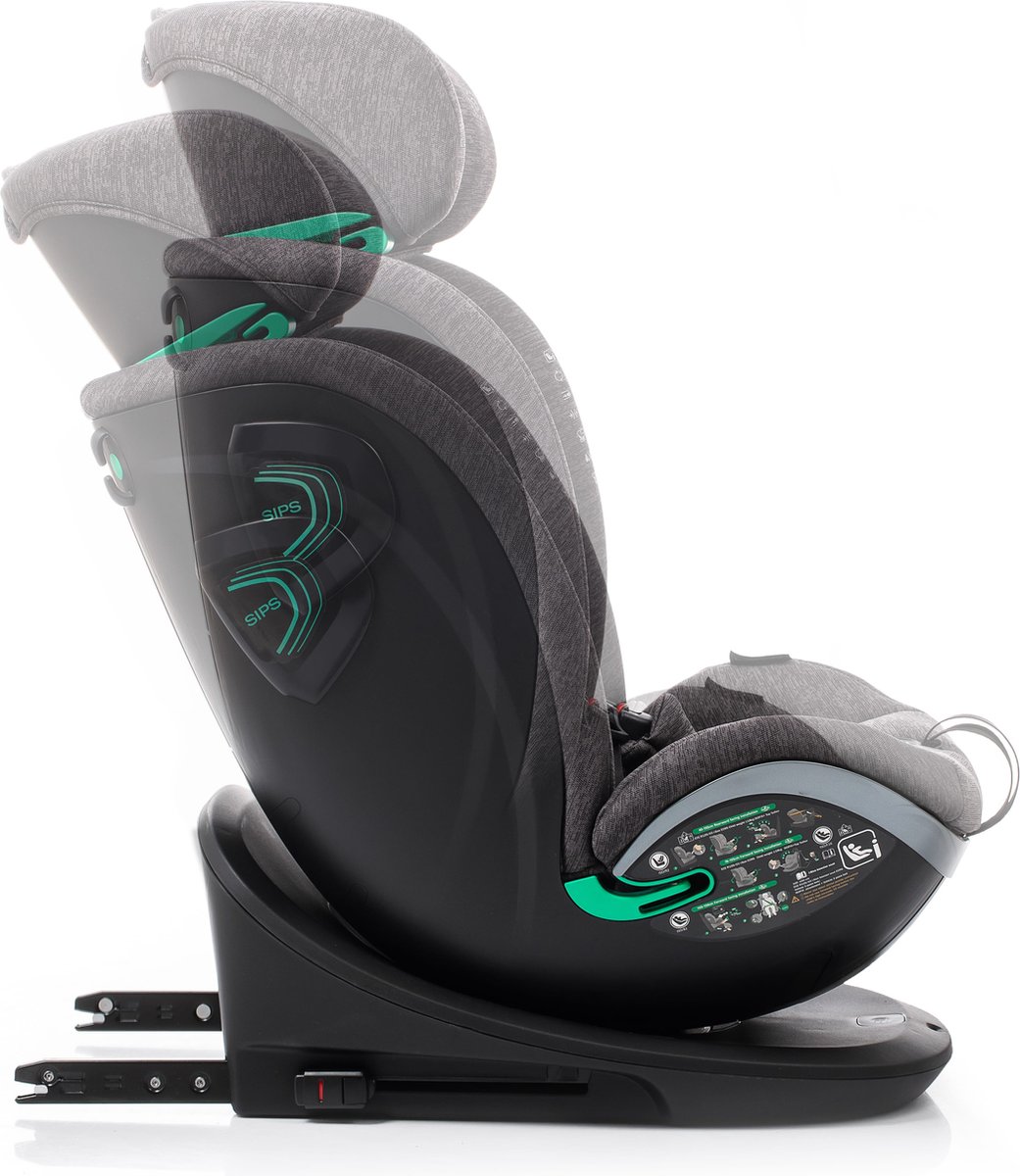 Babyauto Xperta i-Size 360° Autostoel Grijs