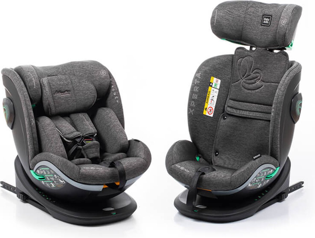 Babyauto Xperta i-Size 360° Autostoel Grijs