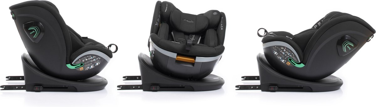 Babyauto Xperta i-Size 360° Isofix Autostoel Zwart