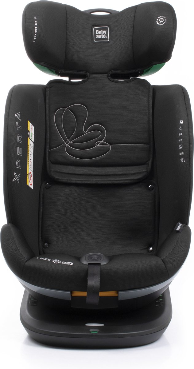 Babyauto Xperta i-Size 360° Isofix Autostoel Zwart