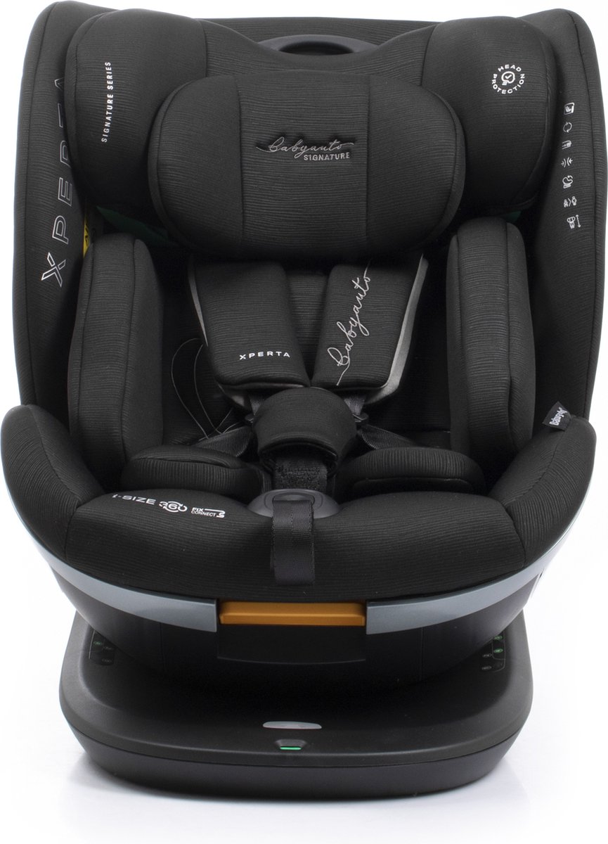 Babyauto Xperta i-Size 360° Isofix Autostoel Zwart