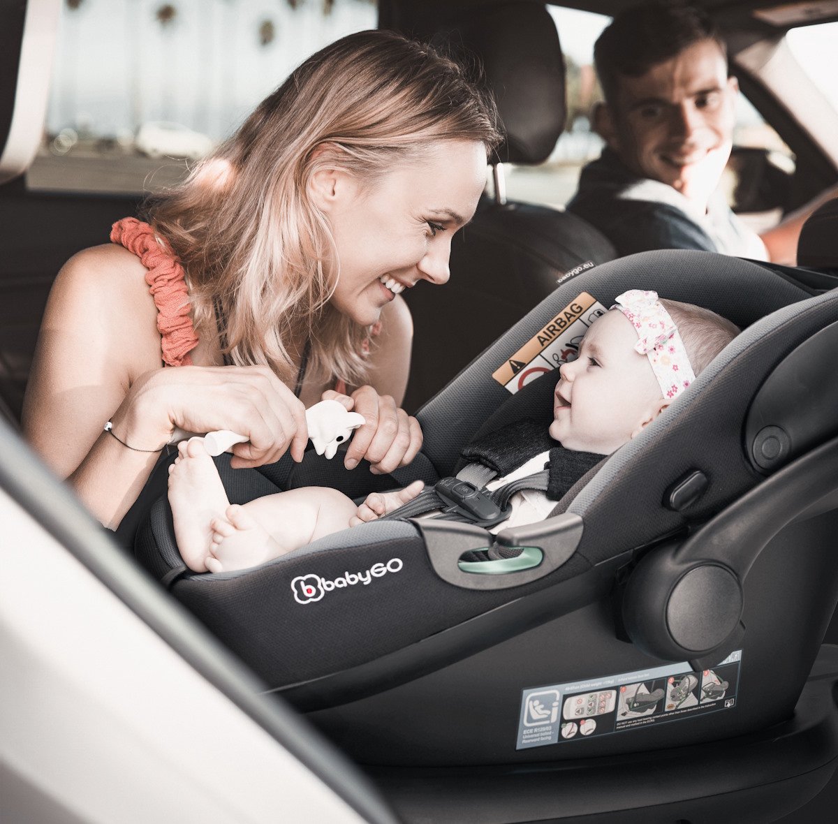 BabyGO iTravel XP i-Size Autostoel Roze 40-87 cm