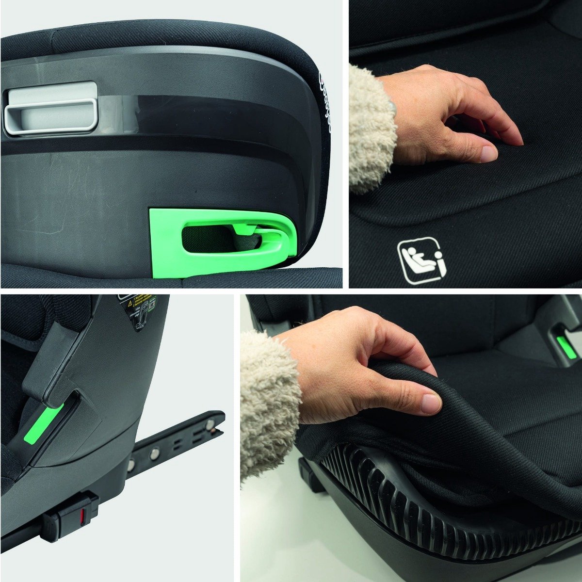 BabyGO Motion i-Size Autostoel Zwart 100-150cm