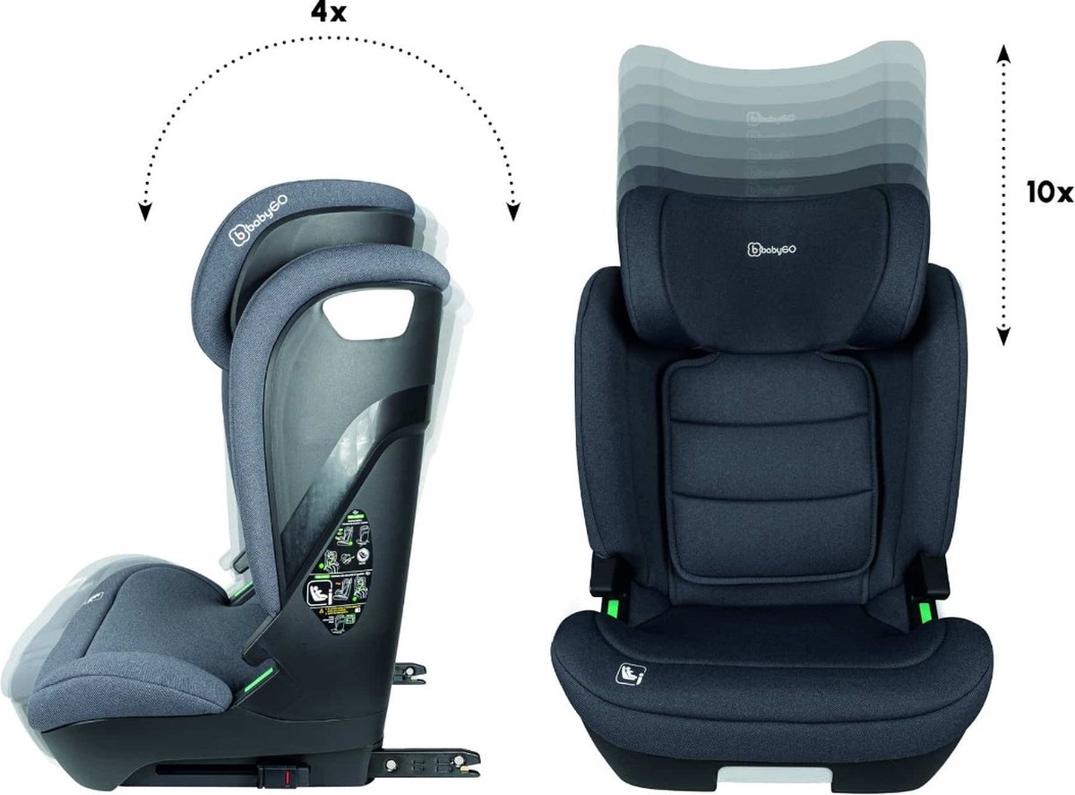BabyGO Motion i-Size Autostoel Zwart 100-150cm