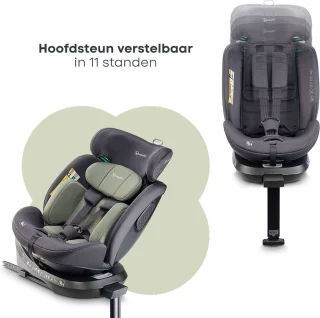 BabyGO Move 360 Autostoel Groen