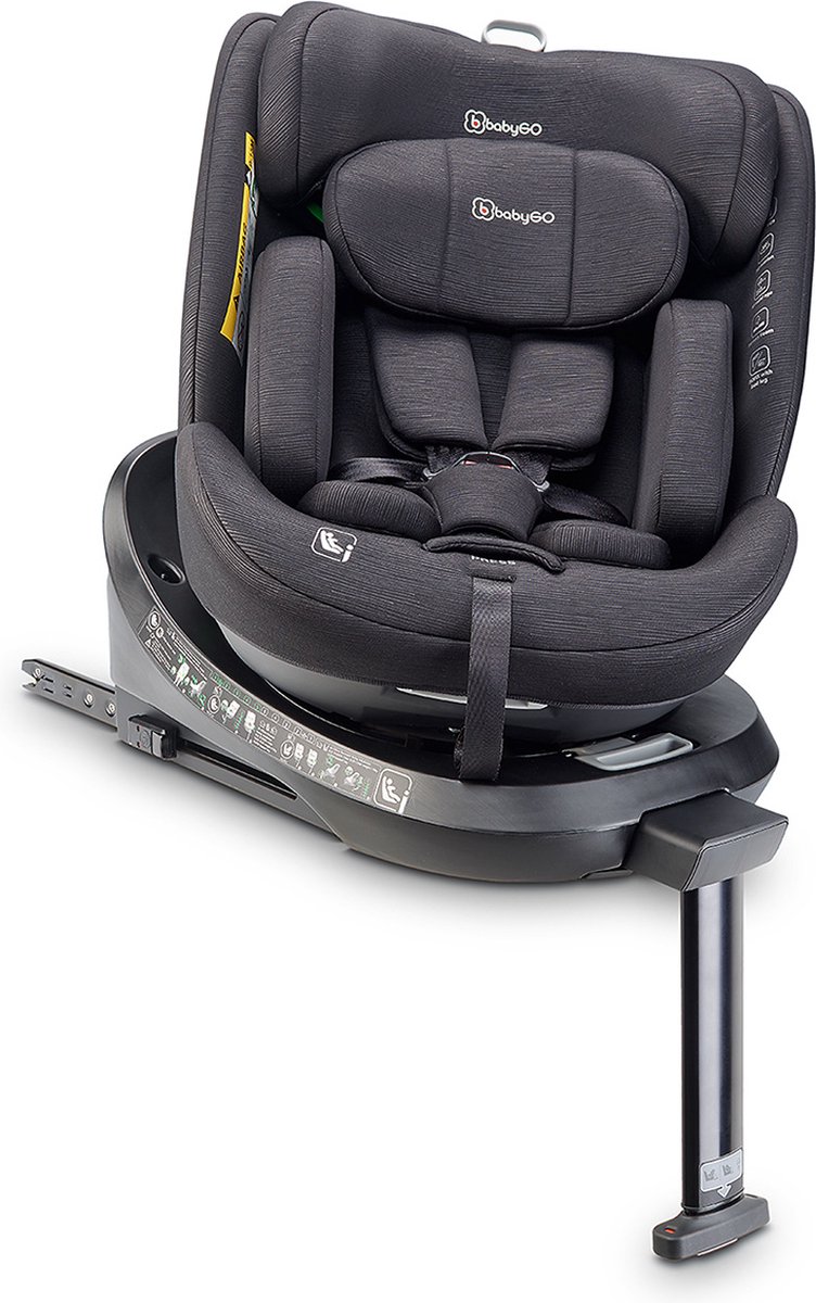 BabyGO Move 360 i-Size autostoel zwart