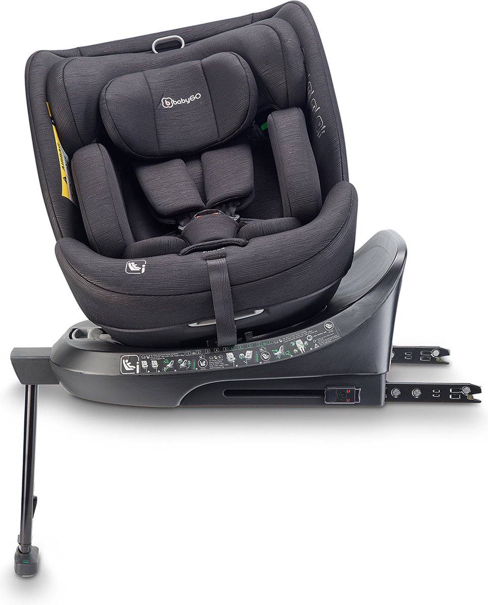 BabyGO Move 360 i-Size autostoel zwart