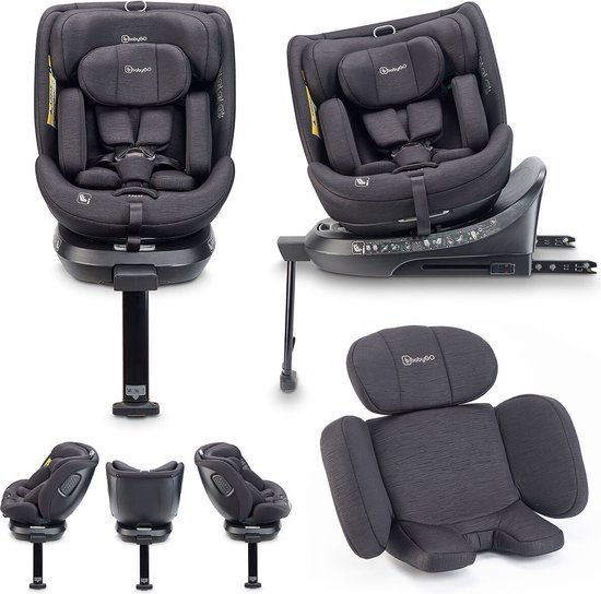 BabyGO Move 360 i-Size autostoel zwart