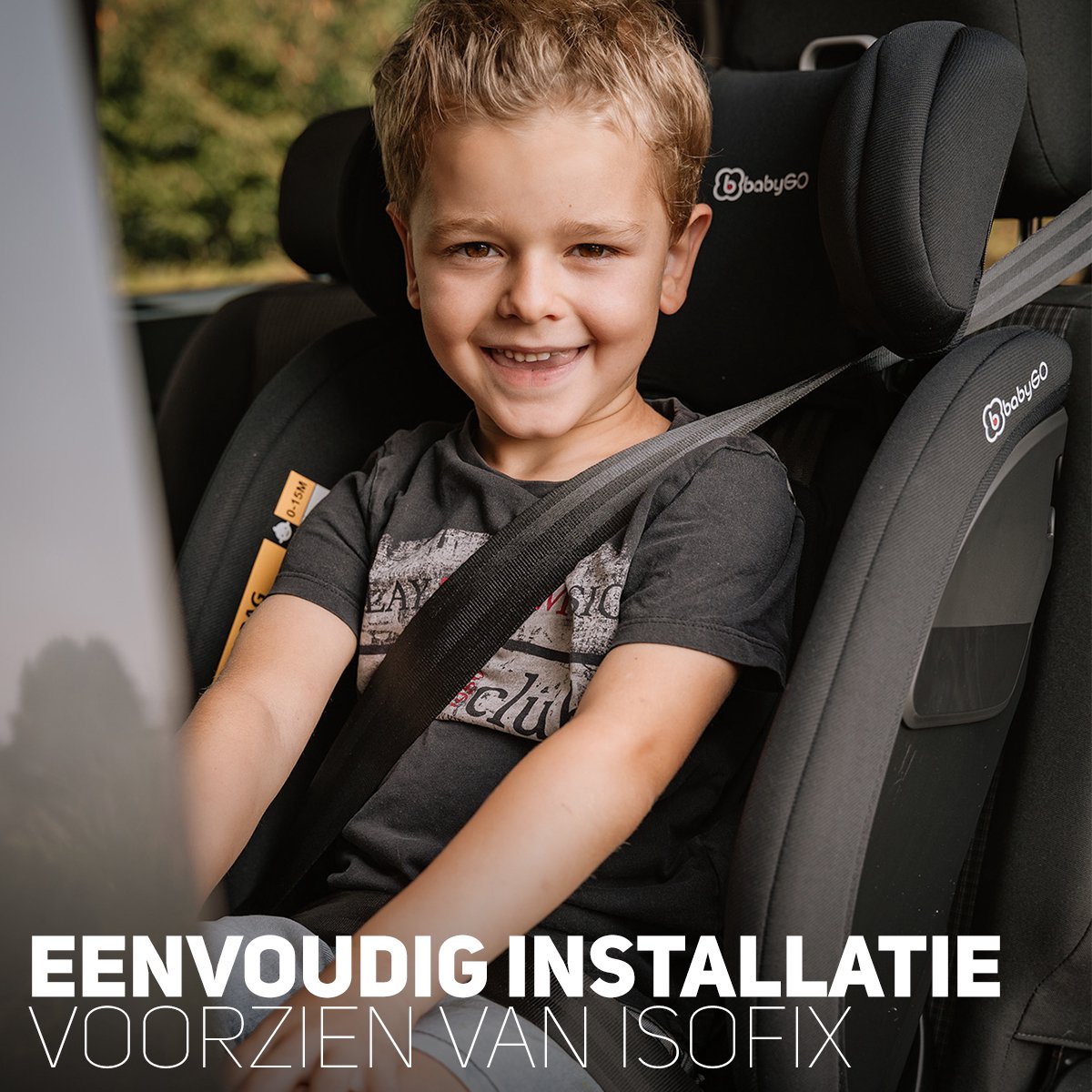 BabyGO Protection 360 i-Size Autostoel Grijs Isofix