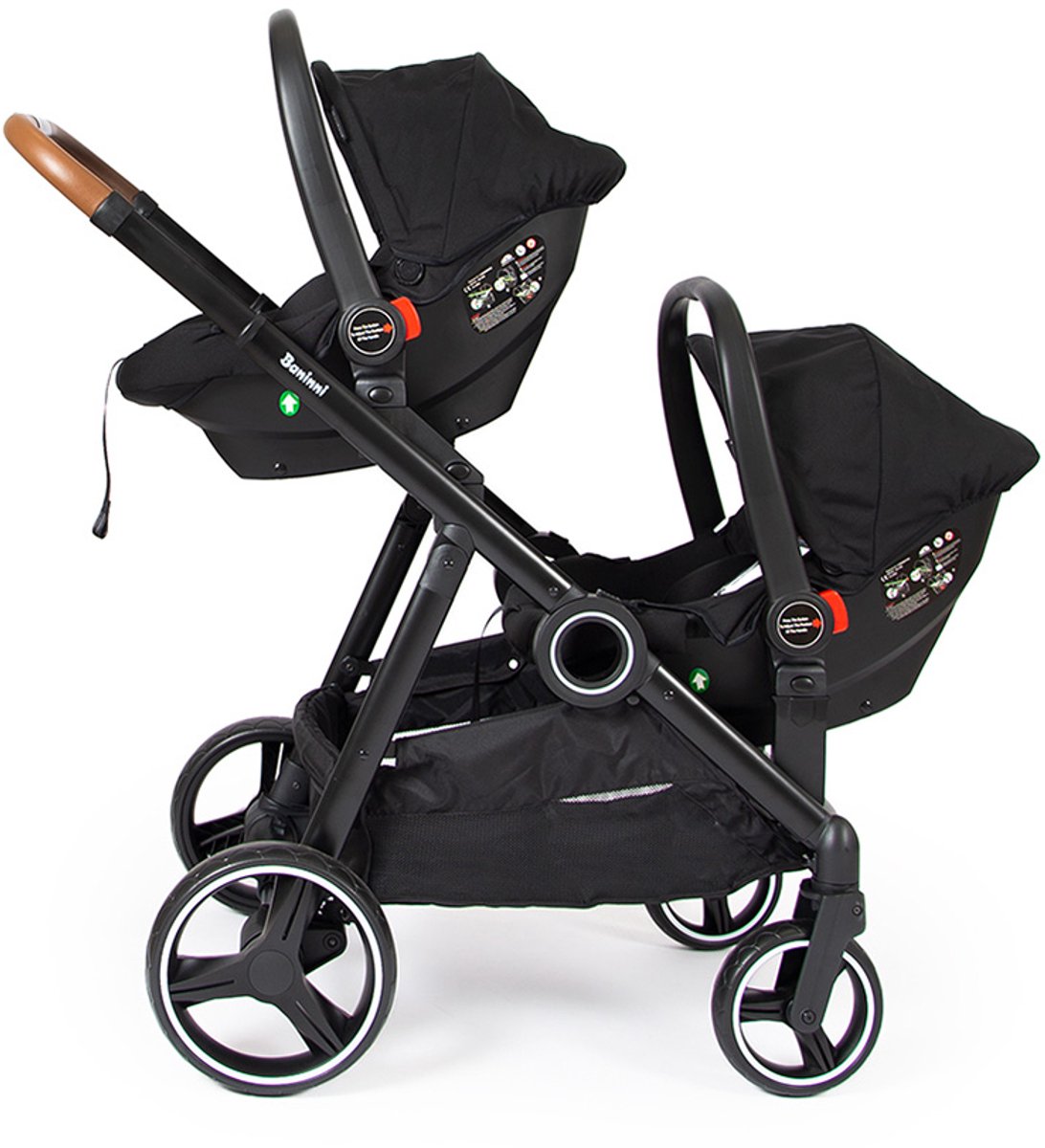 Baninni Luiz i-Size Autostoel 0+ Zwart + Adapterset