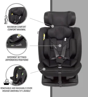 Baninni Nora Autostoel i-Size 0-36 kg Zwart