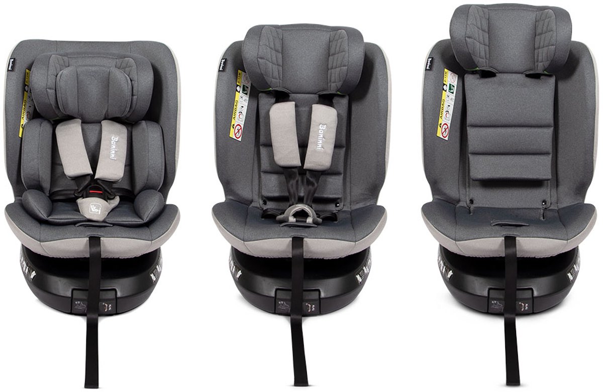 Baninni Tullio Autostoel 360° i-Size 40-150cm Grijs