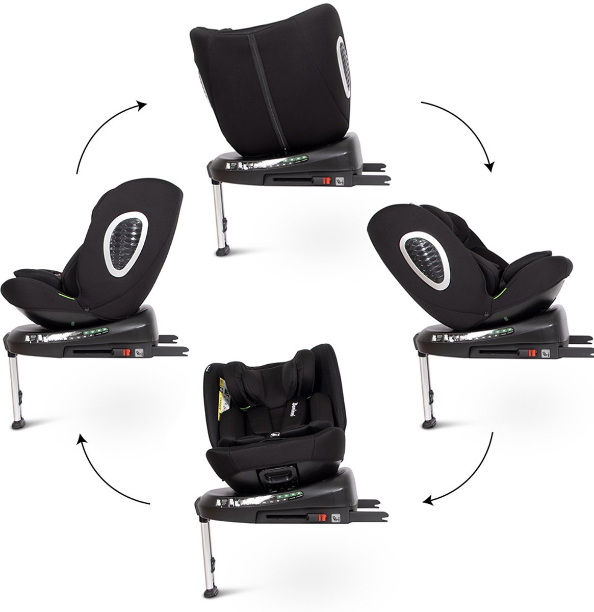 Baninni Tullio Autostoel 360° i-Size Zwart