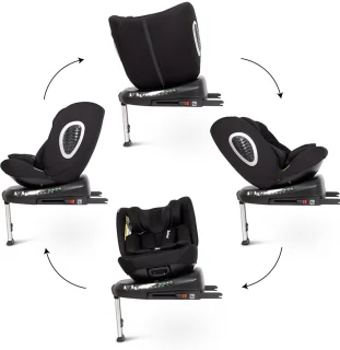 Baninni Tullio Autostoel 360° i-Size Zwart