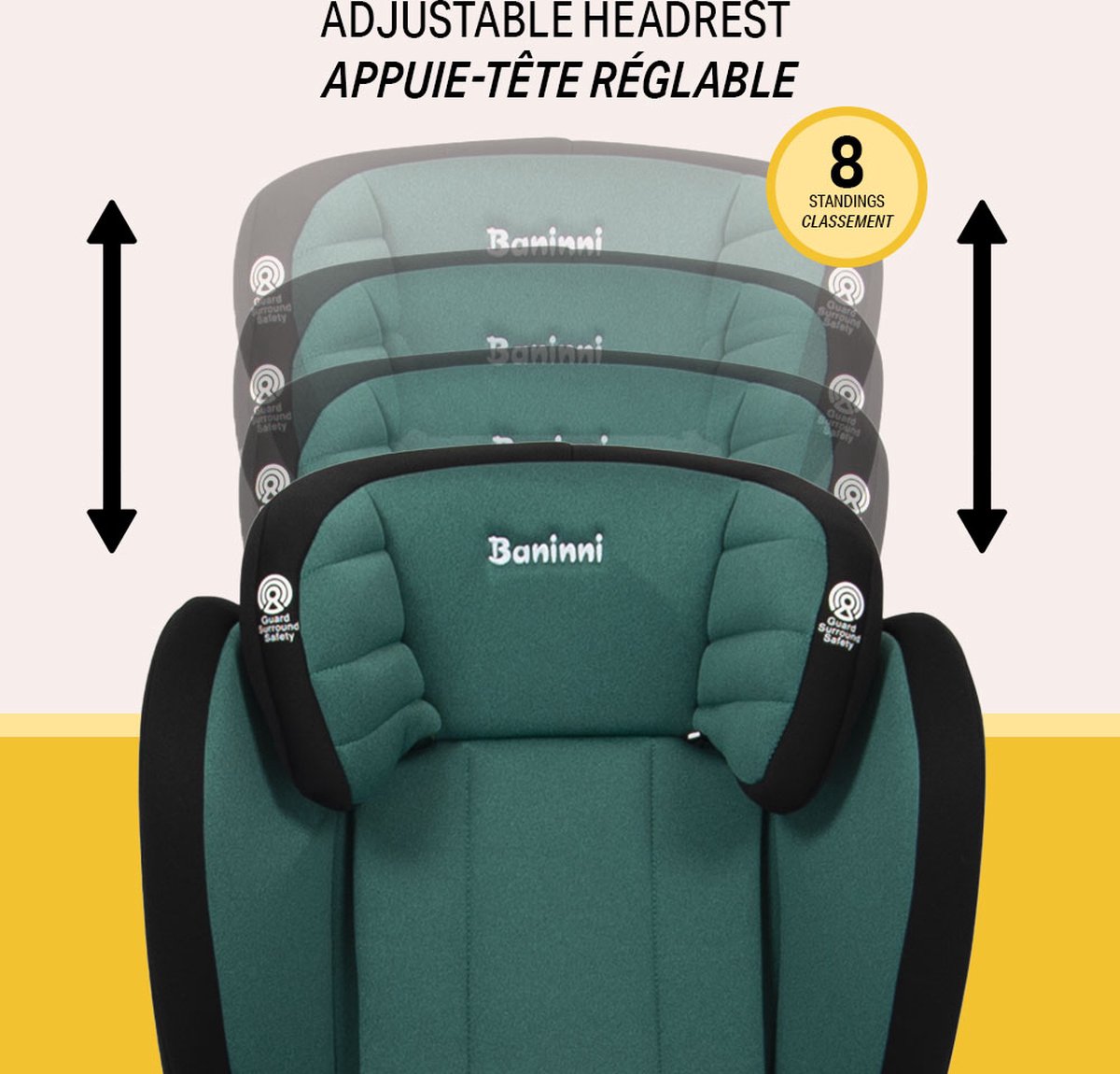 Baninni Zola Autostoel i-Size 100-150cm 15-36kg Groen