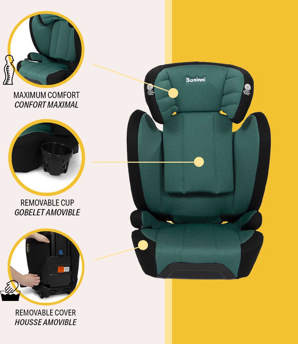 Baninni Zola Autostoel i-Size 100-150cm 15-36kg Groen