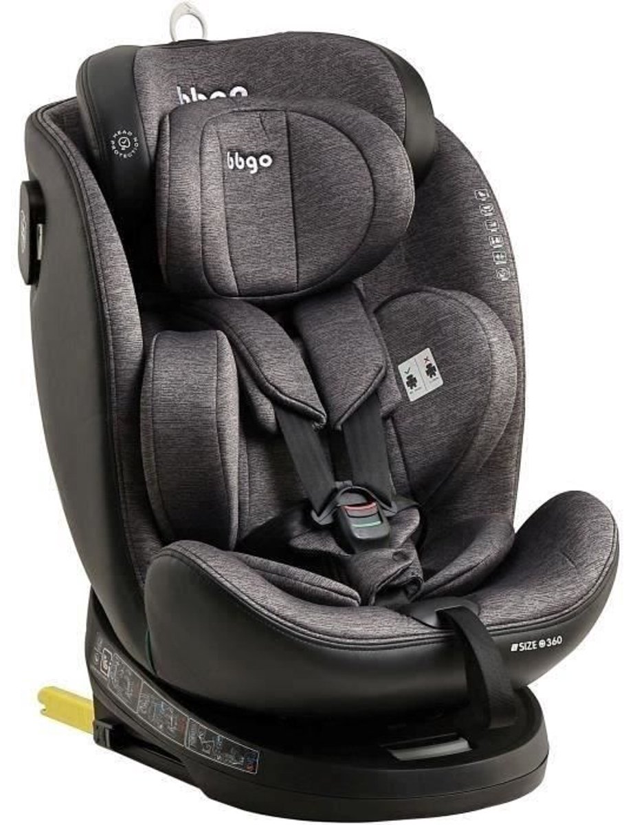 BBGO Wondersafe Draaibaar Autostoeltje I-SIZE Grijs