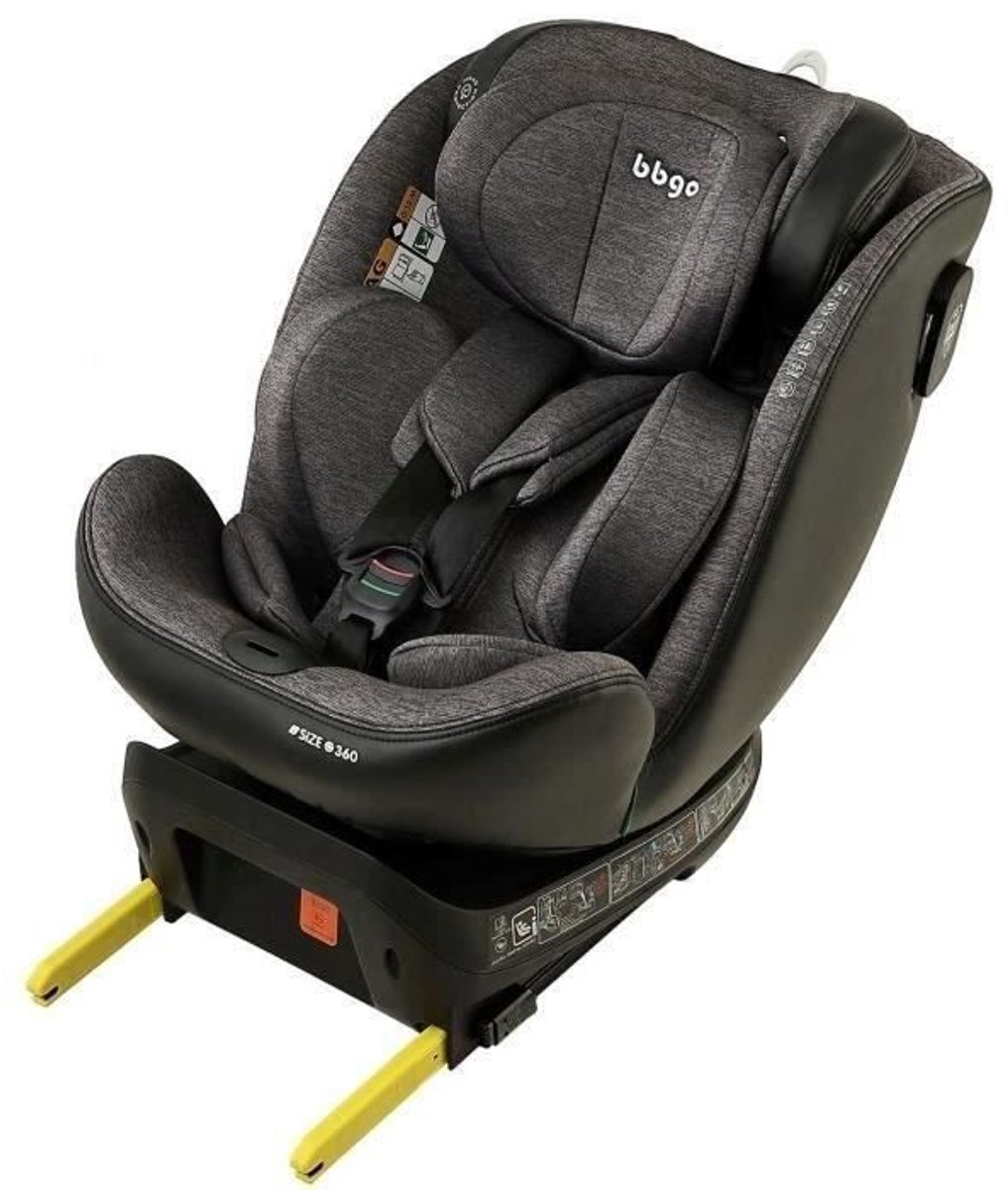 BBGO Wondersafe Draaibaar Autostoeltje I-SIZE Grijs