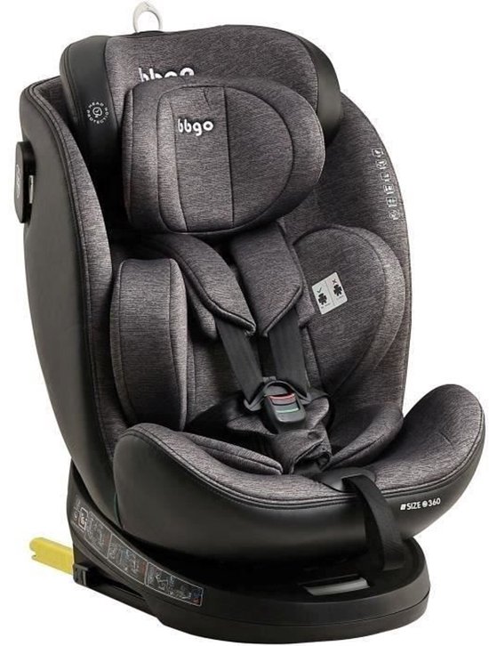 BBGO Wondersafe Draaibaar Autostoeltje I-SIZE Grijs