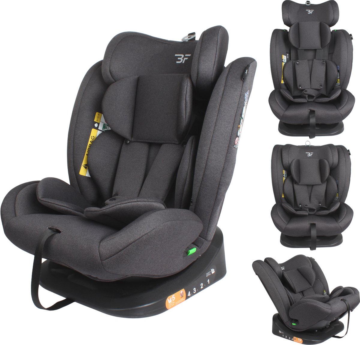 De Bebies First Autostoel Entour I-Size Grijs in één oogopslag