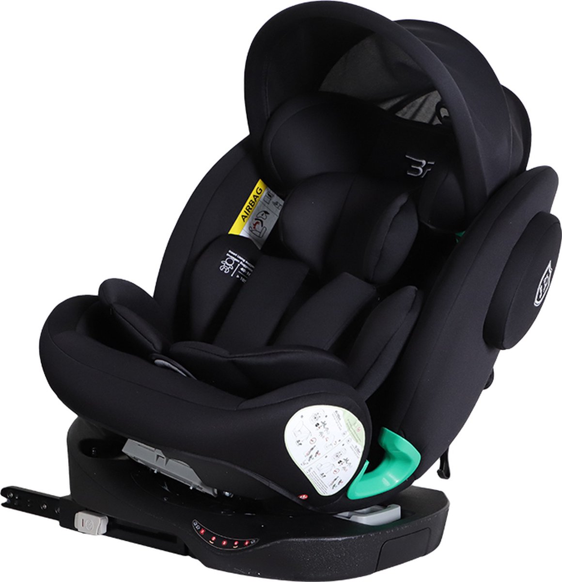 Bebies First Autostoel Executive i-Size Isofix 360° Zwart