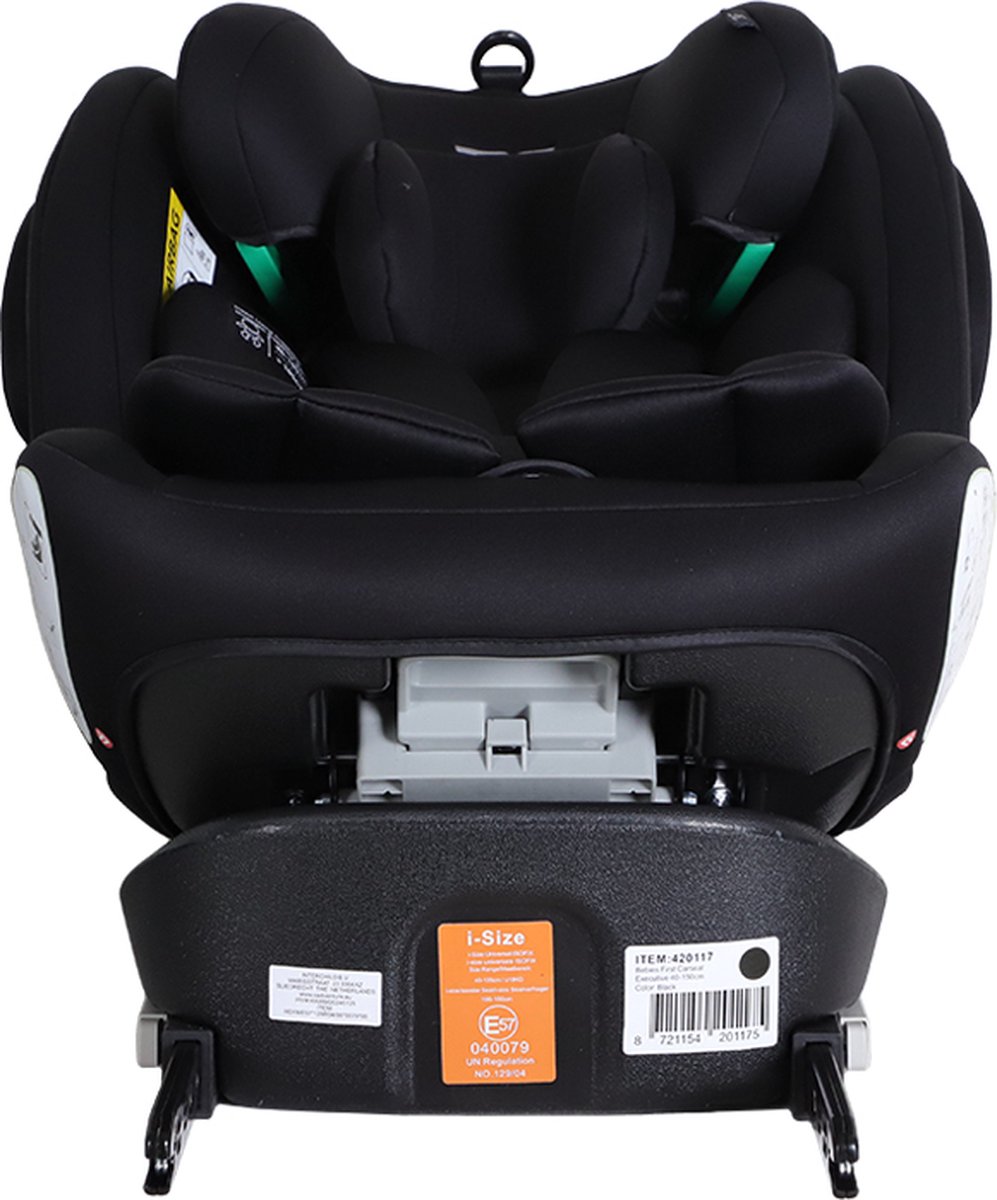Bebies First Autostoel Executive i-Size Isofix 360° Zwart