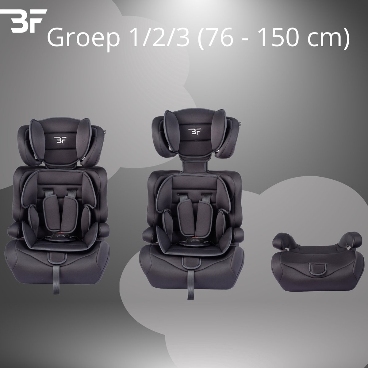 Bebies First Grandtour i-Size Autostoel Groep 1/2/3 Zwart