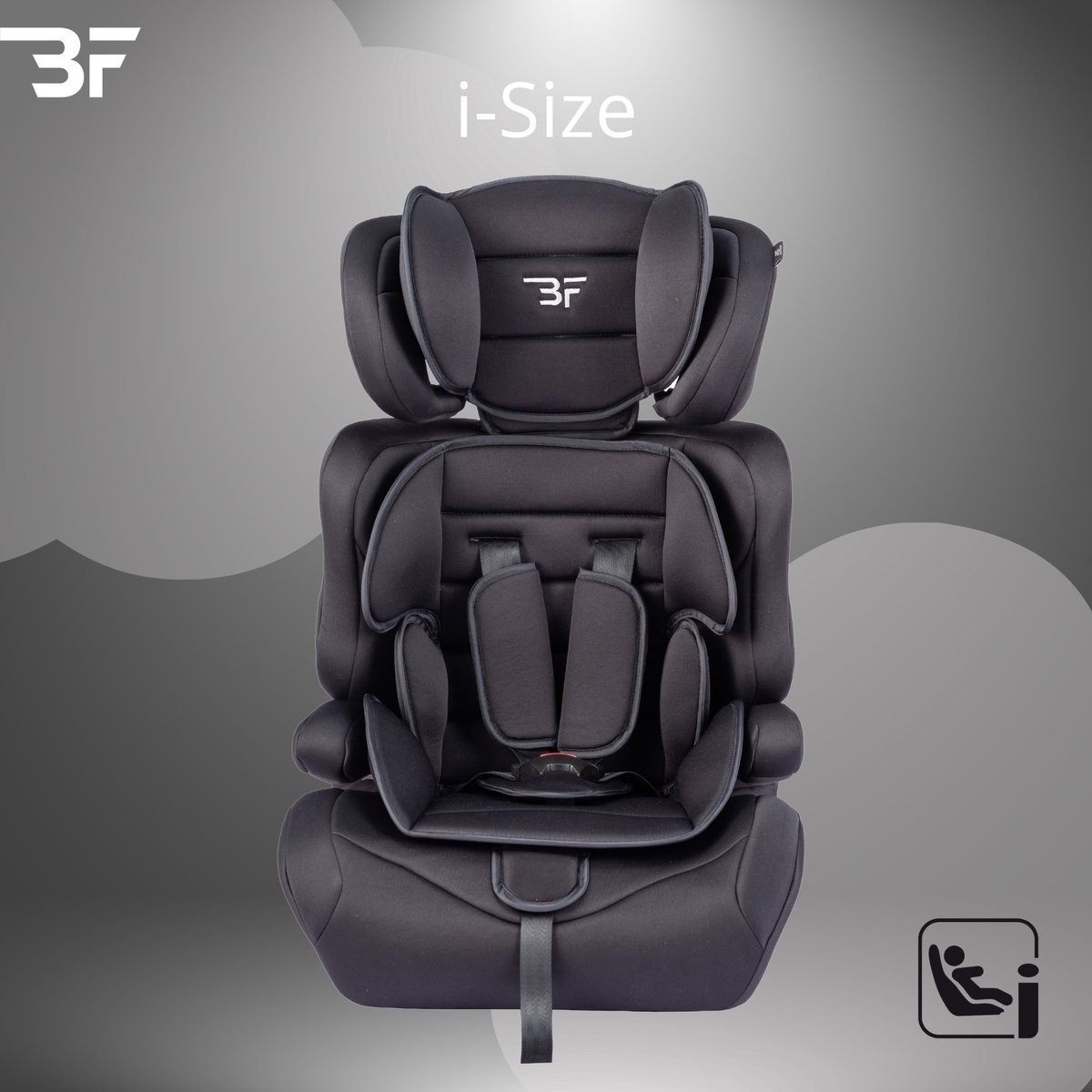 Bebies First Grandtour i-Size Autostoel Groep 1/2/3 Zwart