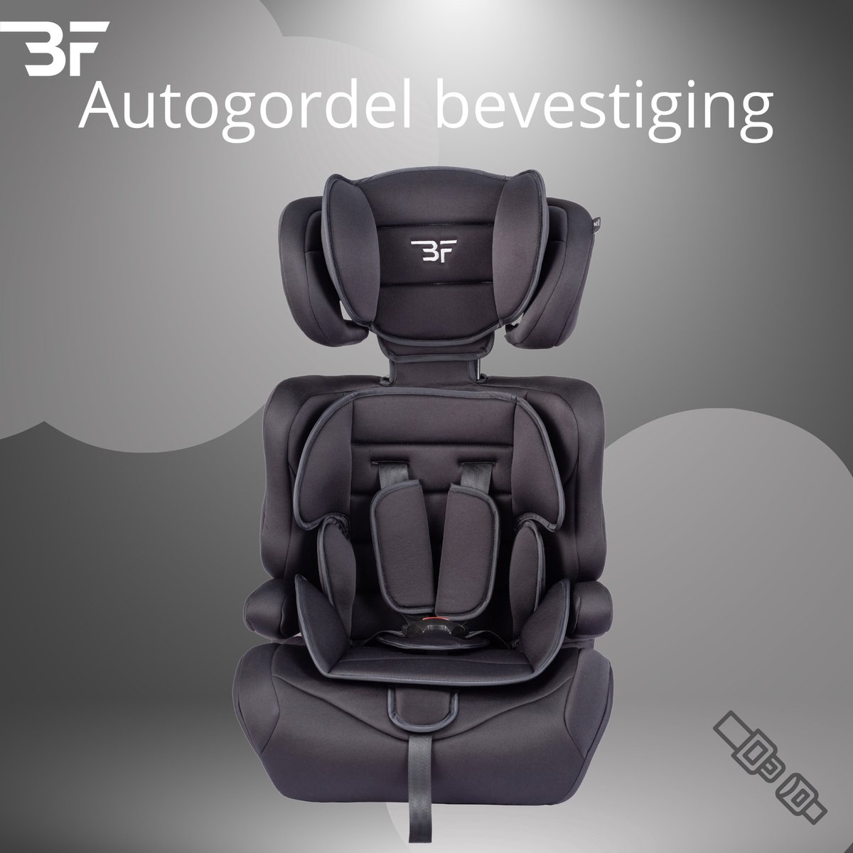 Bebies First Grandtour i-Size Autostoel Groep 1/2/3 Zwart