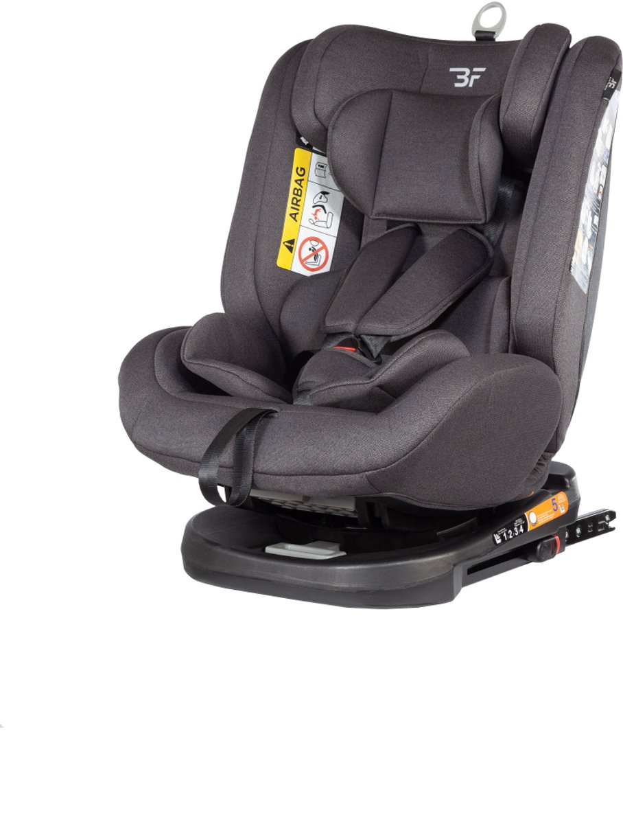 Bebies First Kiddo I-Size Autostoel 360° Isofix Grijs