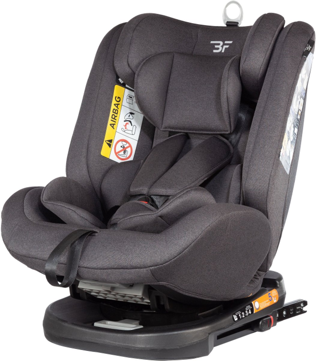 Bebies First Kiddo I-Size Autostoel 360° Isofix Grijs
