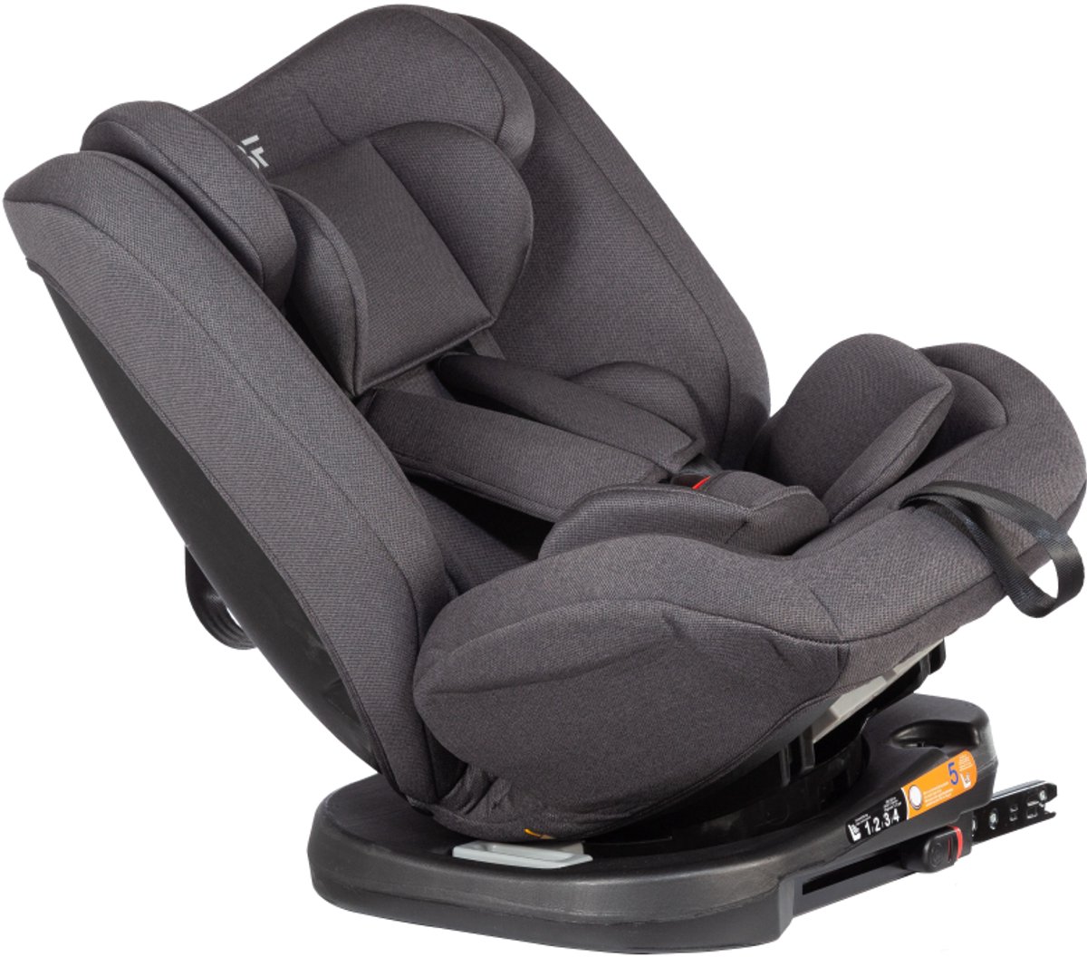 Bebies First Kiddo I-Size Autostoel 360° Isofix Grijs