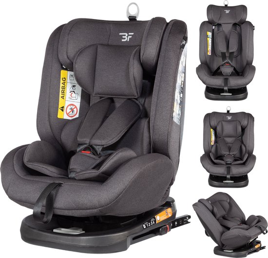 Bebies First Kiddo I-Size Autostoel 360° Isofix Grijs