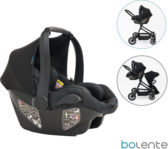 Bolente 2Born I-Size Autostoeltje Zwart