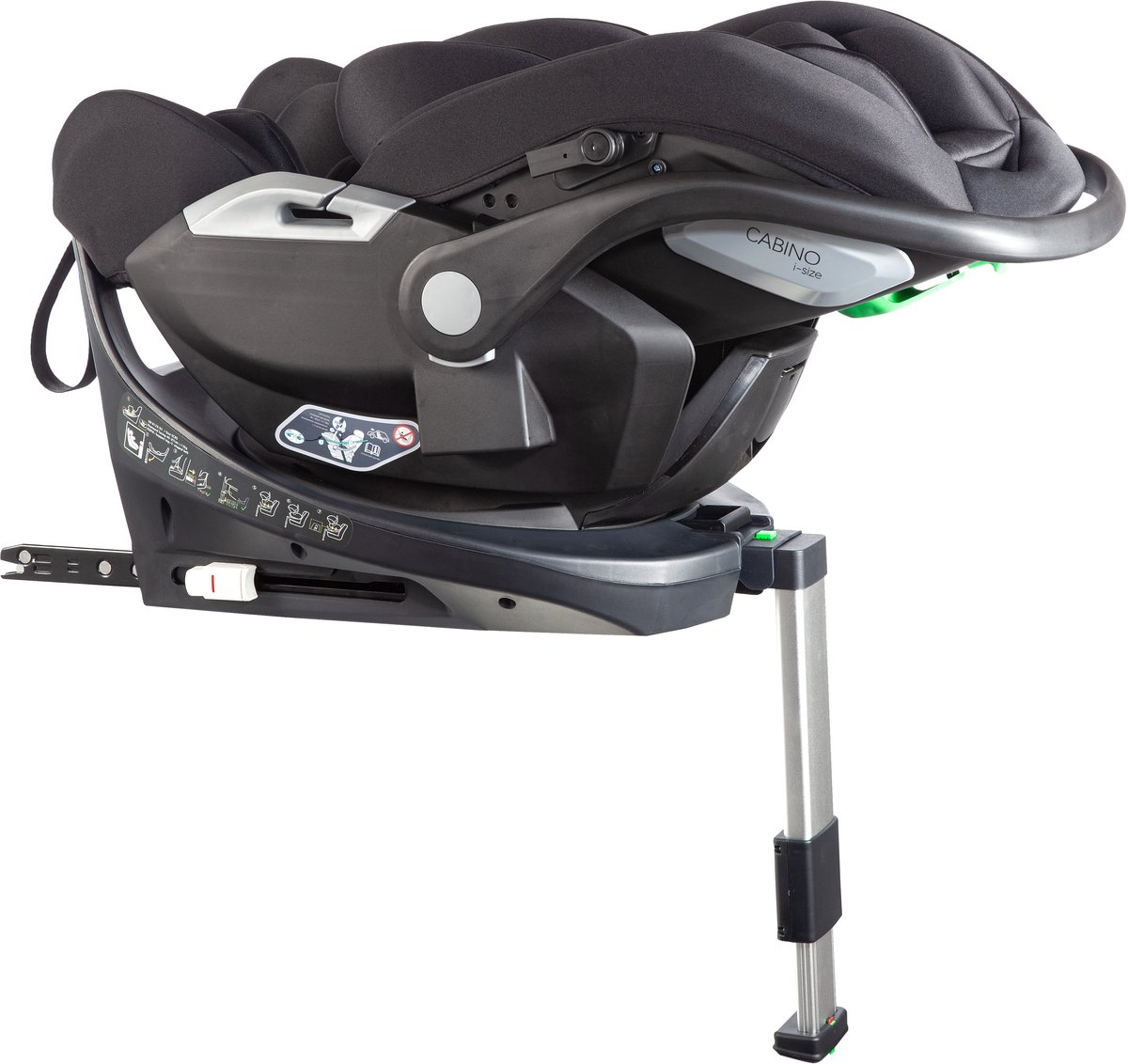 Cabino Autostoel 360° Draaibaar I Size Zwart Met Base Groep 0 I 0-87 cm