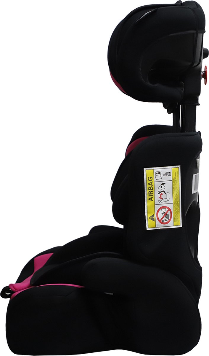 Cabino Autostoel i-Size Groep 1/2/3 Zwart/Roze