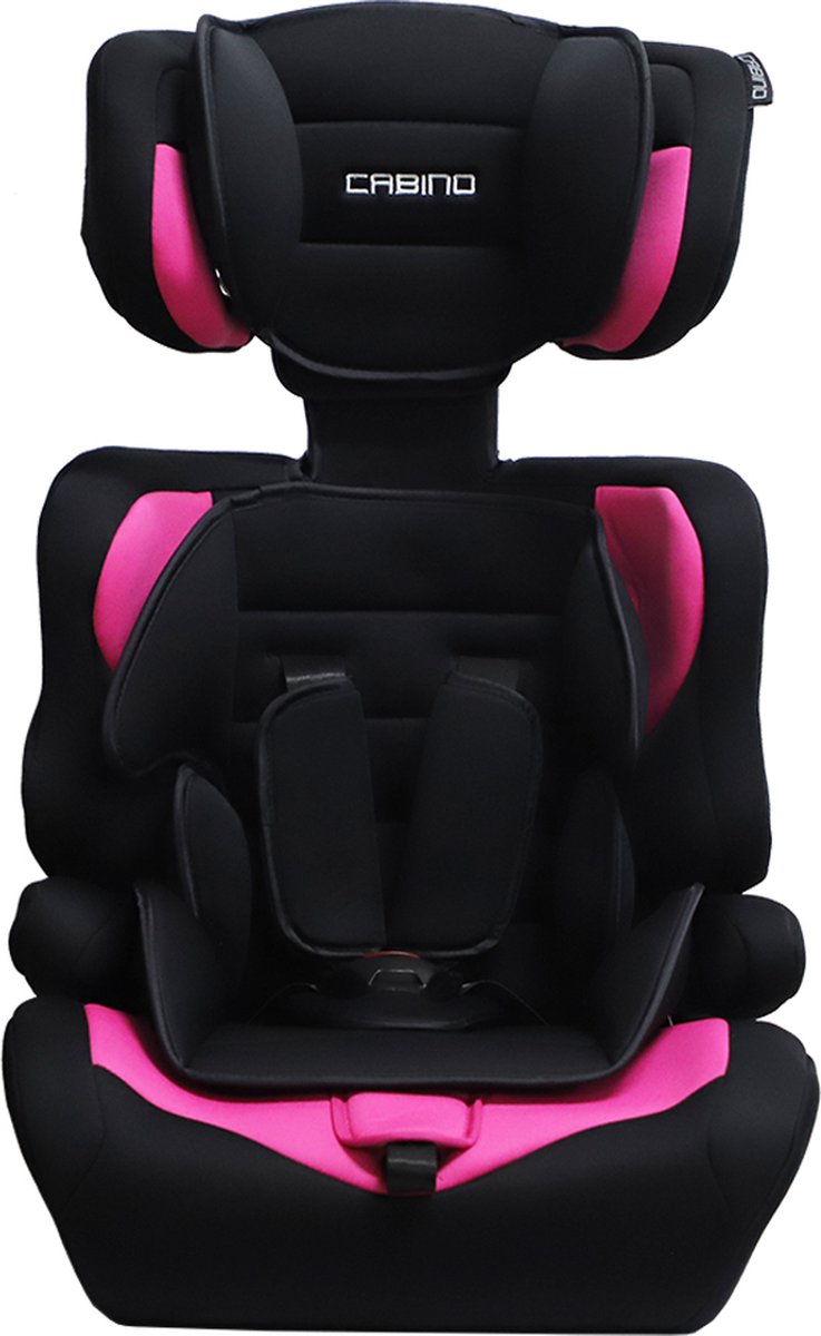 Cabino Autostoel i-Size Groep 1/2/3 Zwart/Roze