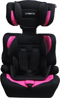 Cabino Autostoel i-Size Groep 1/2/3 Zwart/Roze