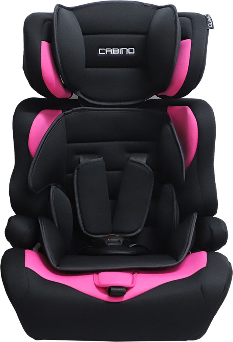 Cabino Autostoel i-Size Groep 1/2/3 Zwart/Roze