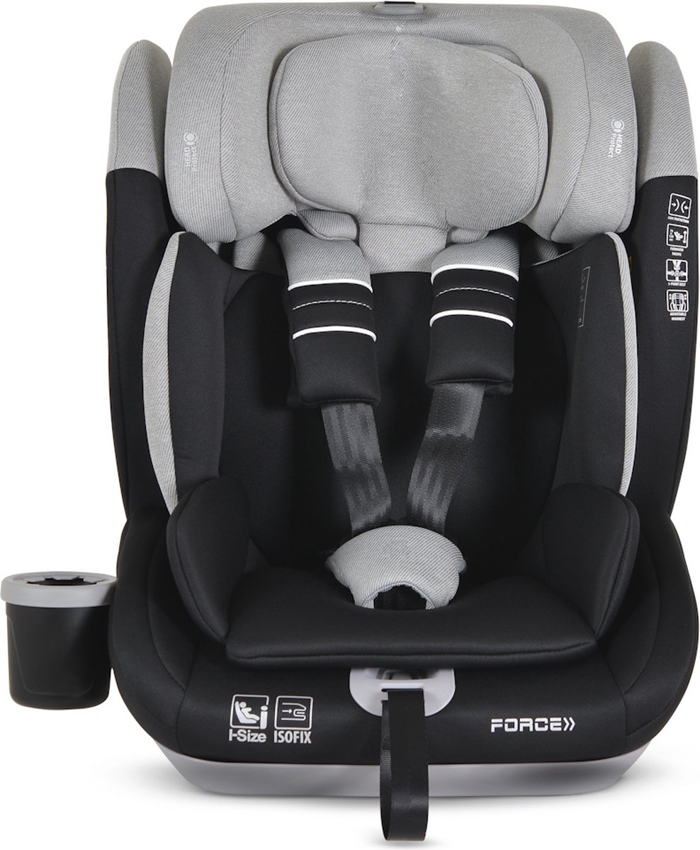 Cangaroo Force Grey Isofix Autostoel 76-150 cm