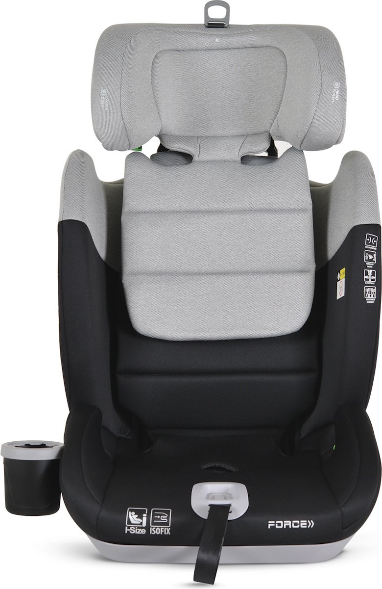 Cangaroo Force Grey Isofix Autostoel 76-150 cm