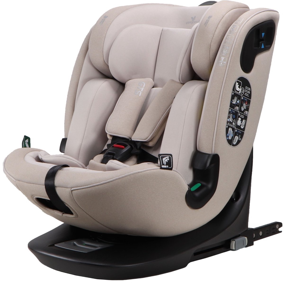 Wat vinden we goed aan de Cangaroo GTS Sandstone i-Size Autostoel P12
